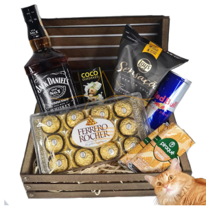 Cesta Presente Kit Masculino Whisky