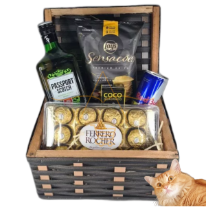 Cesta Presente Kit Masculino Whisky