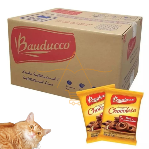 Biscoito Bauducco Sachê Chocolate 100 Unidades Amanteigados