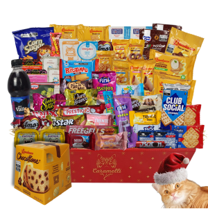 Cesta De Natal Café Da Manhã Com Mini Panettone