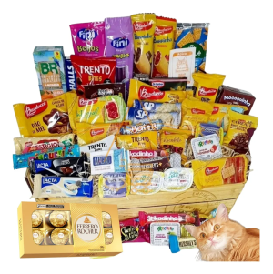 Presente Aniversario Cesta Café Da Manhã Chocolate Ferrero