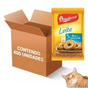 Biscoito Bauducco Sachê Leite 100 Unidades