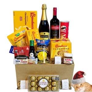 Cesta De Natal Baú Presente Natalino Ano Novo Empresa