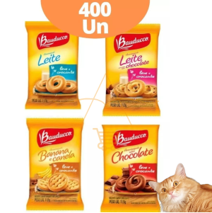 Biscoito Bauducco Sachê Sortido 400 Unidades